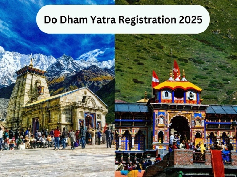 Complete imformation about do dham yatra registration