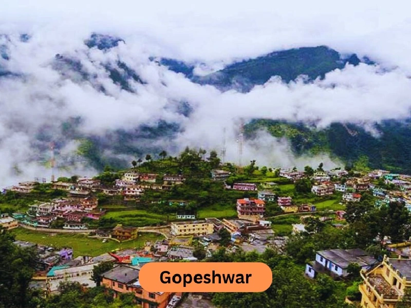 Beautiful view of village at Gopeshwar