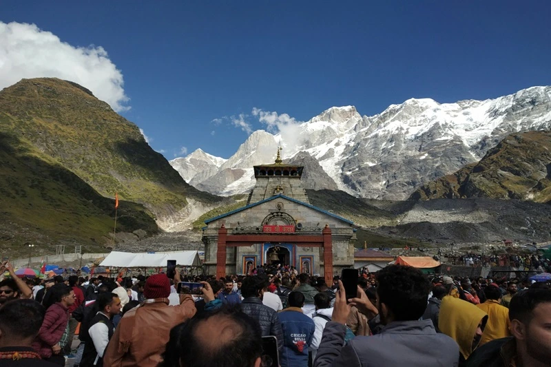 Kedarnath temple one of the most popular temple in Uttarakhand