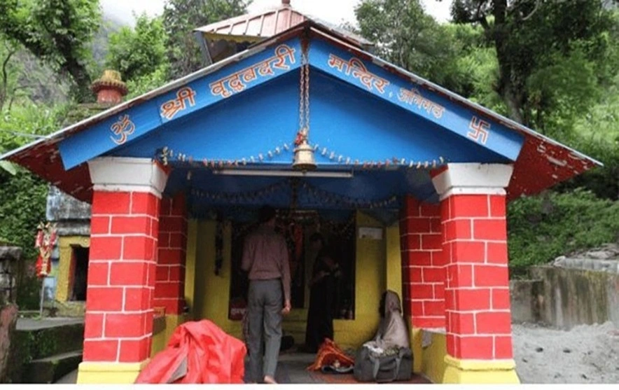 beautiful vridha badri temple, one of the panch badri temple where lord vishnu is in the form of old sage