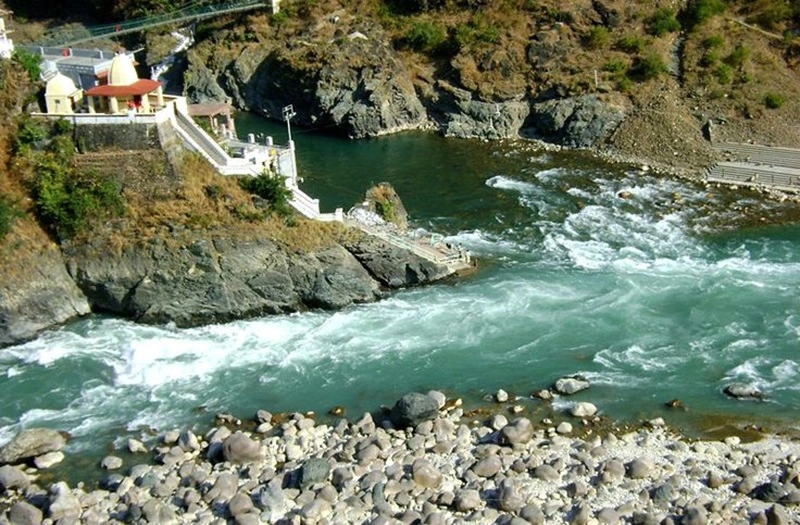 Rudraprayag a holi river of panch prayag in Uttrakhand india