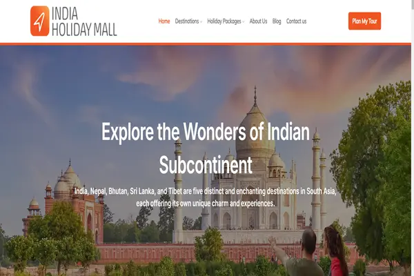 Indian Holiday Mall home page