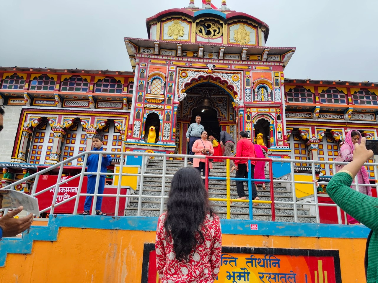 Amazing view of Badrinath Temple one of the most famous place to visit in India