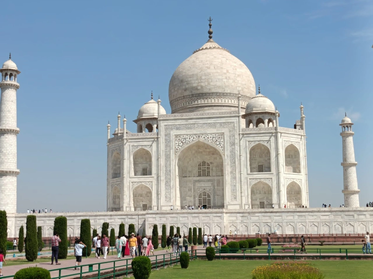 Beautiful view of Tajmahal