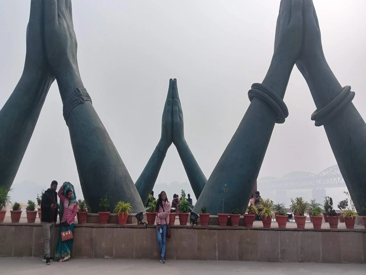 Beautiful view of Namo ghat is Varanasi, an ancient city where life and death are celebrated with equal excitement. It's a unique experience to visit this place in India.