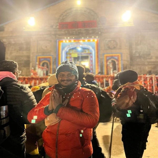 Beautiful view of Kedarnath temple