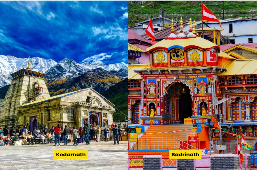 Group photo of Manchala Mushafir at Kedarnath temple