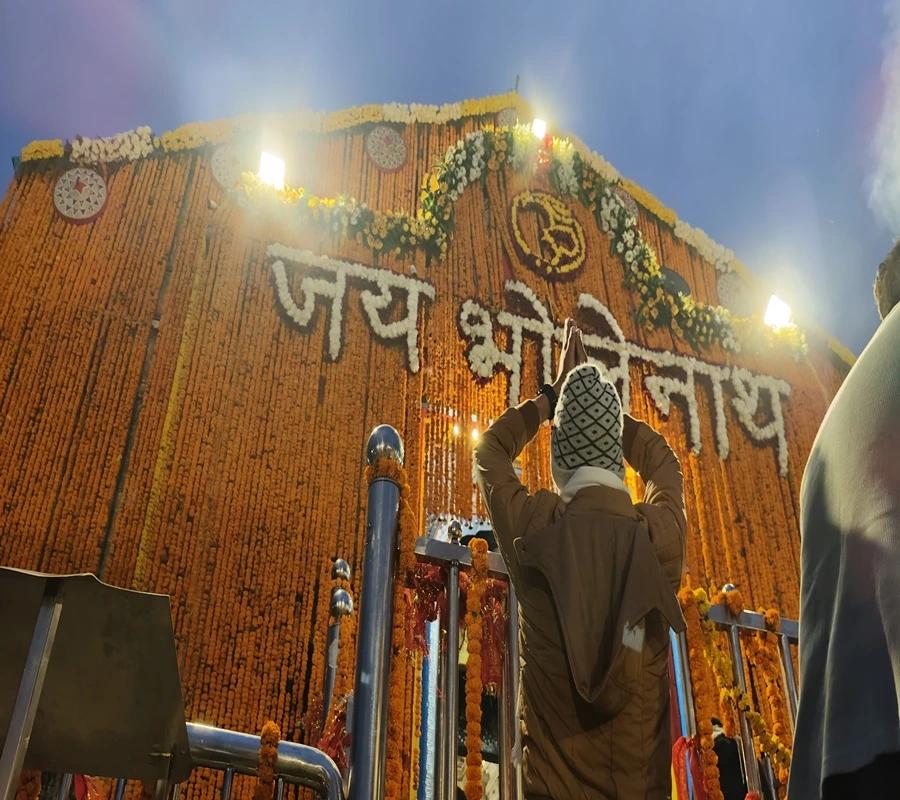 Beautiful kedarnath temple, first temple of our do dham yatra circuit