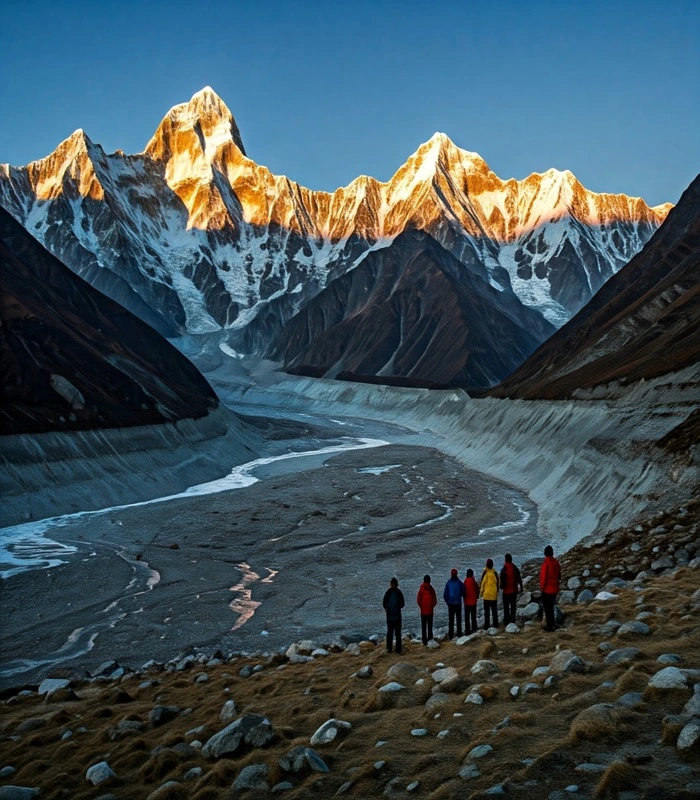 Trekking route of Gangotri Gaumukh Tapovan Trek