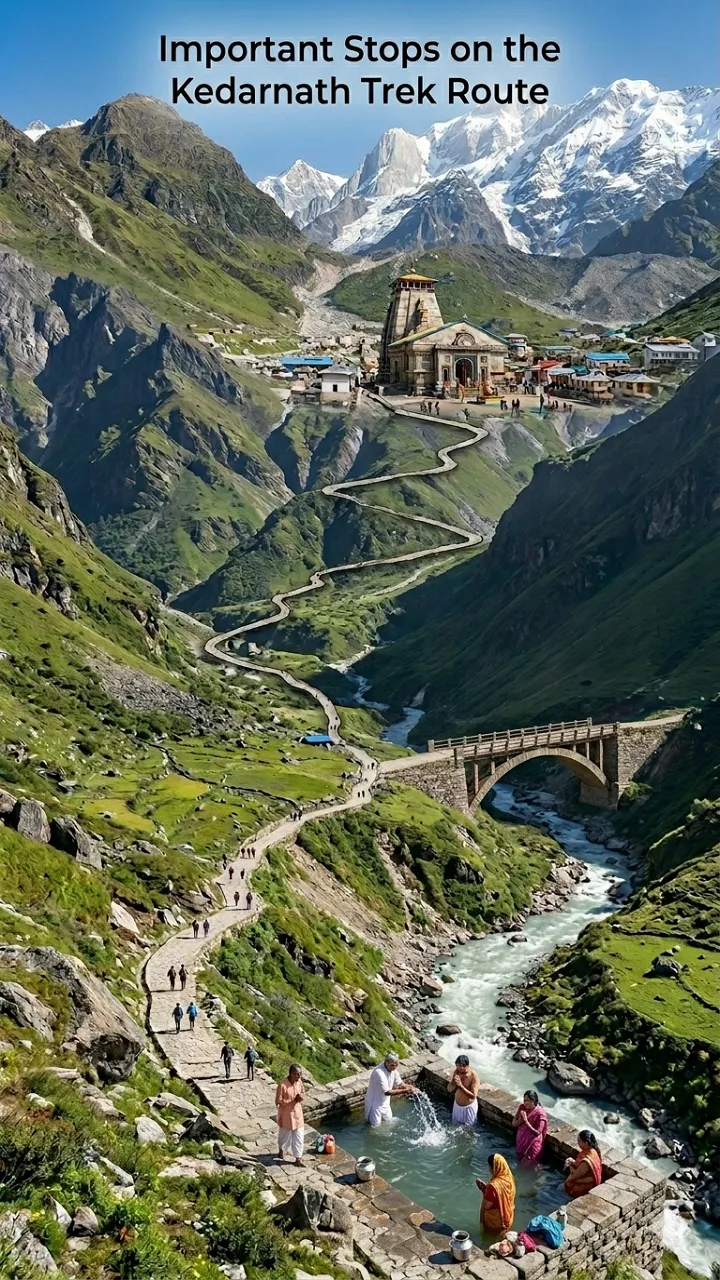 Important Stops on the Kedarnath Trek Route