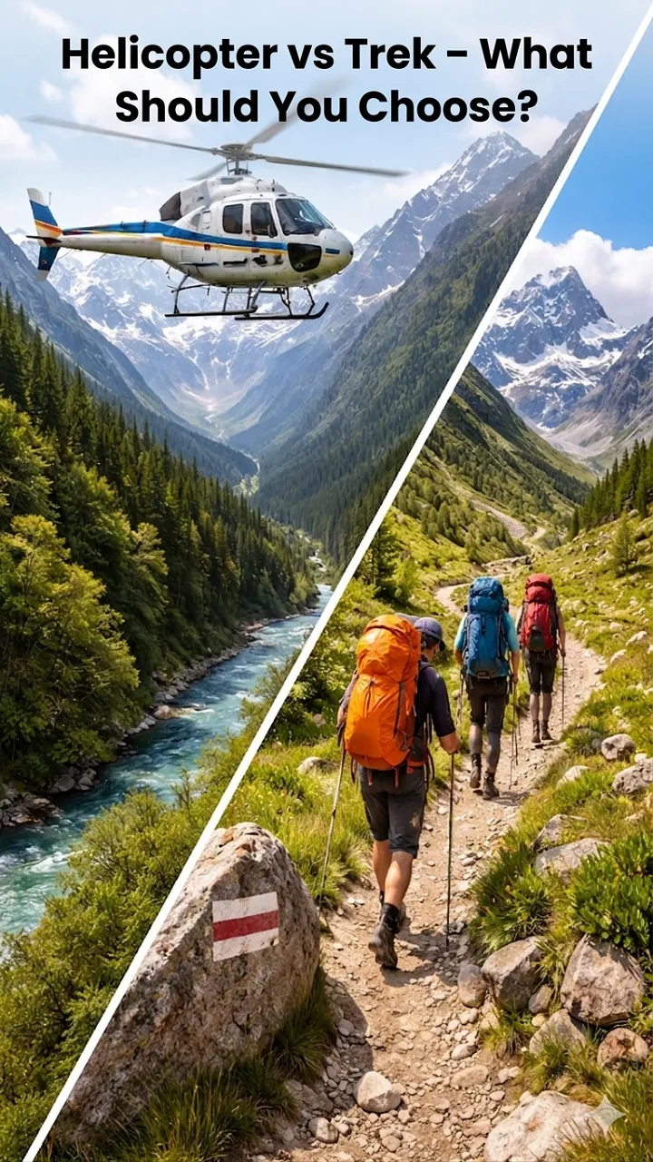 Kedarnath Helicopter vs Trek – Which is Better?